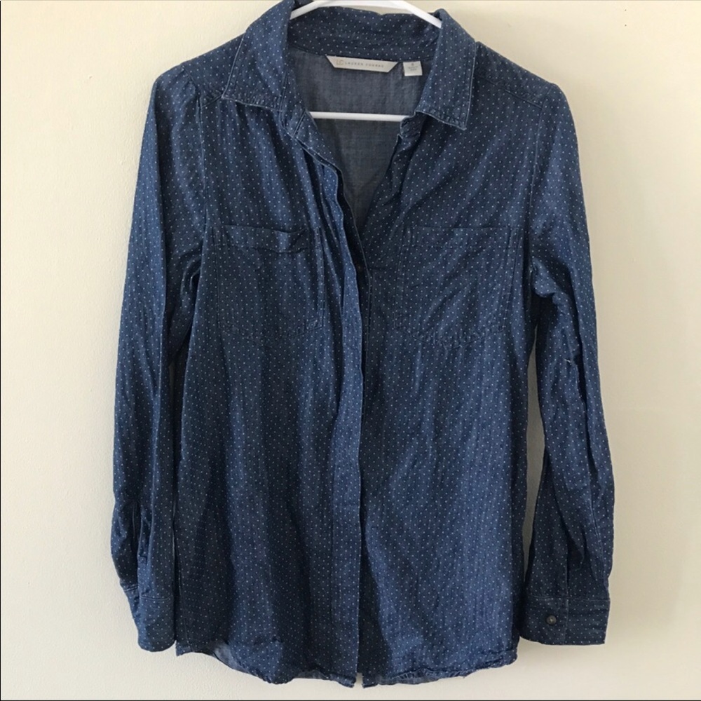 Lauren Conrad chambray shirt size small